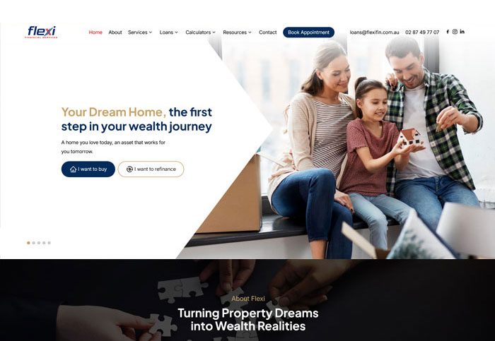 Flexi FinServ website