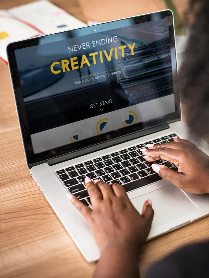 NetVenture team reviewing an Premium Website Design
